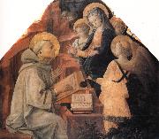 Fra Filippo Lippi St Bernard's Vision of the Virgin oil